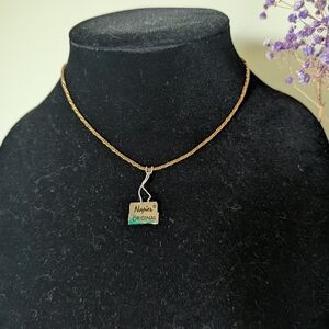 Napier Gold and Green Necklace with Elegant Pendant